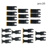 DURAFORCE 3 Types 20 Pack Steel Oscillating Tool Multi Tool for Metal & Nails