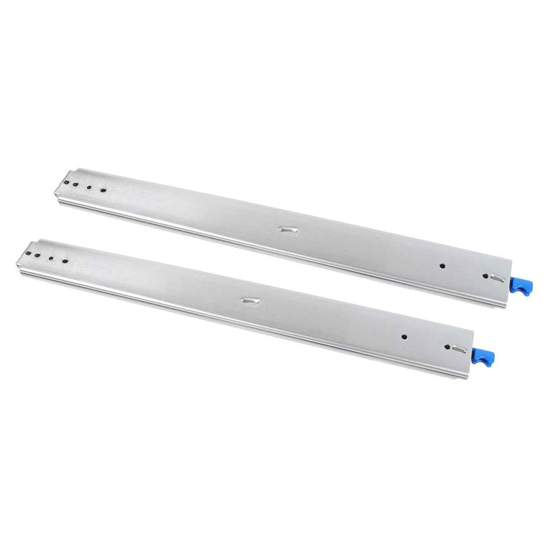 DURAFORCE 1 Pair Locking Drawer Slides 28 Inch Lock & Full Extension 500 lbs Load Capacity