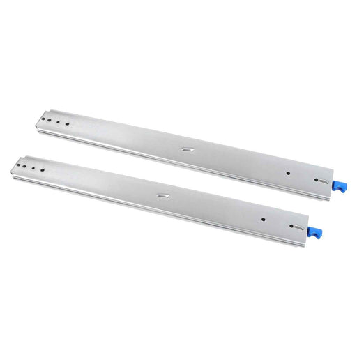 DURAFORCE 1 Pair Locking Drawer Slides 28 Inch Lock & Full Extension 500 lbs Load Capacity