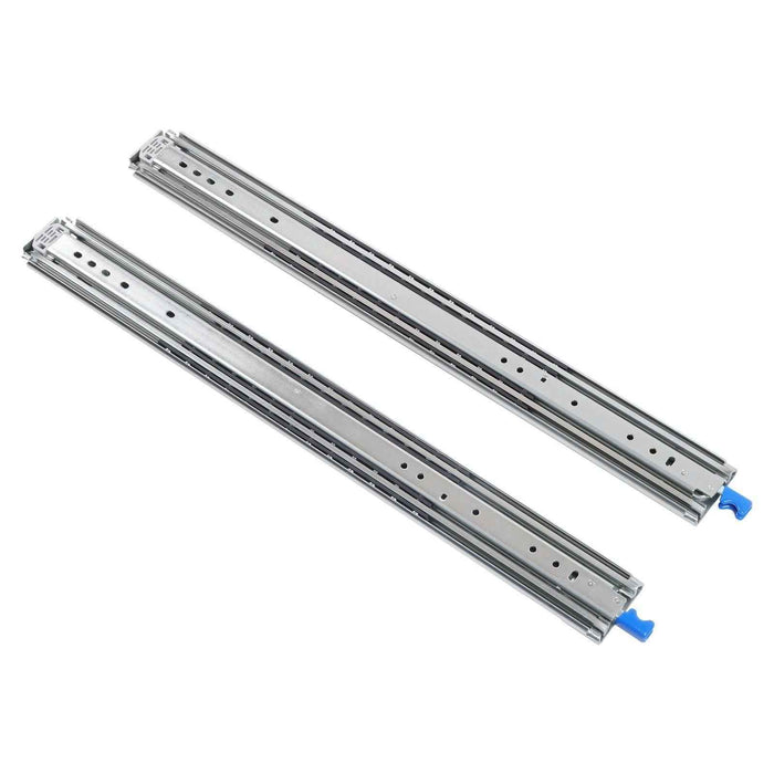 DURAFORCE 1 Pair Locking Drawer Slides 28 Inch Lock & Full Extension 500 lbs Load Capacity