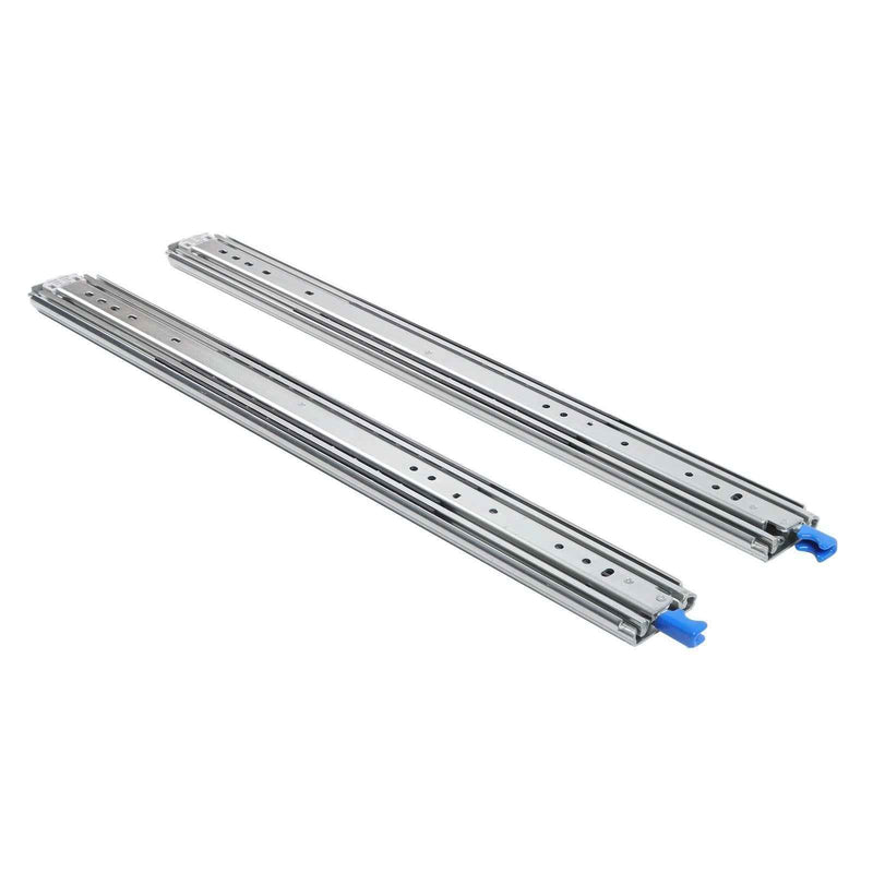 DURAFORCE 1 Pair Locking Drawer Slides 28 Inch Lock & Full Extension 500 lbs Load Capacity