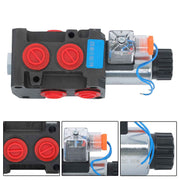 DURAFORCE Hydraulic 6 Port Solenoid Diverter Selector Valve 1/2"BSPP 12V DC 13gpm 50L US