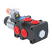 DURAFORCE Hydraulic 6 Port Solenoid Diverter Selector Valve 1/2"BSPP 12V DC 13gpm 50L US