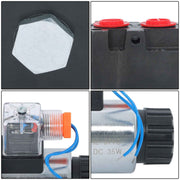 DURAFORCE Hydraulic 6 Port Solenoid Diverter Selector Valve 1/2"BSPP 12V DC 13gpm 50L US