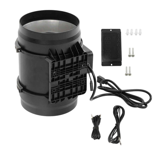 DURAFORCE 8-Inch Inline Duct Fan, 807 CFM with Temperature Humidity Controller EC-Motor