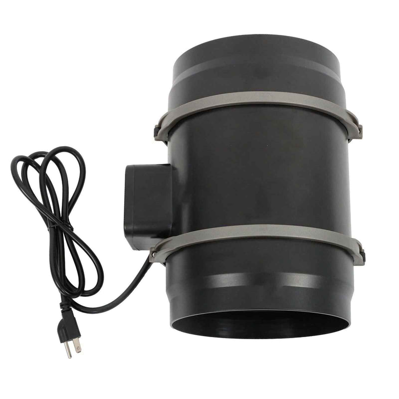 DURAFORCE 8-Inch Inline Duct Fan, 807 CFM with Temperature Humidity Controller EC-Motor
