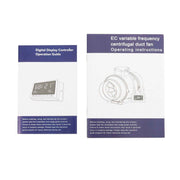 DURAFORCE 8-Inch Inline Duct Fan, 807 CFM with Temperature Humidity Controller EC-Motor
