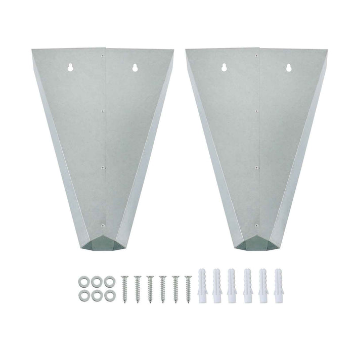 DURAFORCE 2 Pack 8 lbs Medium Size Chicken Cone Galvanized Steel Poultry Restraining Cone