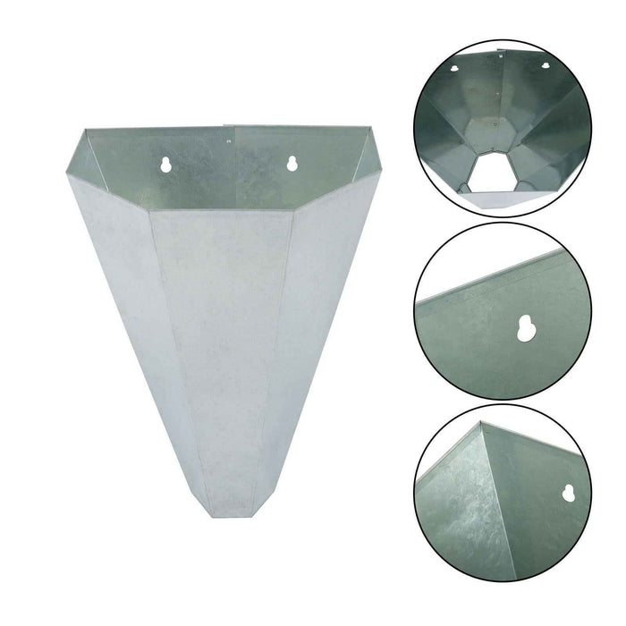 DURAFORCE 2 Pack 8 lbs Medium Size Chicken Cone Galvanized Steel Poultry Restraining Cone