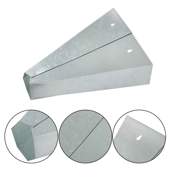 DURAFORCE 2 Pack 8 lbs Medium Size Chicken Cone Galvanized Steel Poultry Restraining Cone