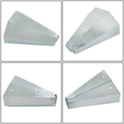 DURAFORCE 2 Pack 8 lbs Medium Size Chicken Cone Galvanized Steel Poultry Restraining Cone