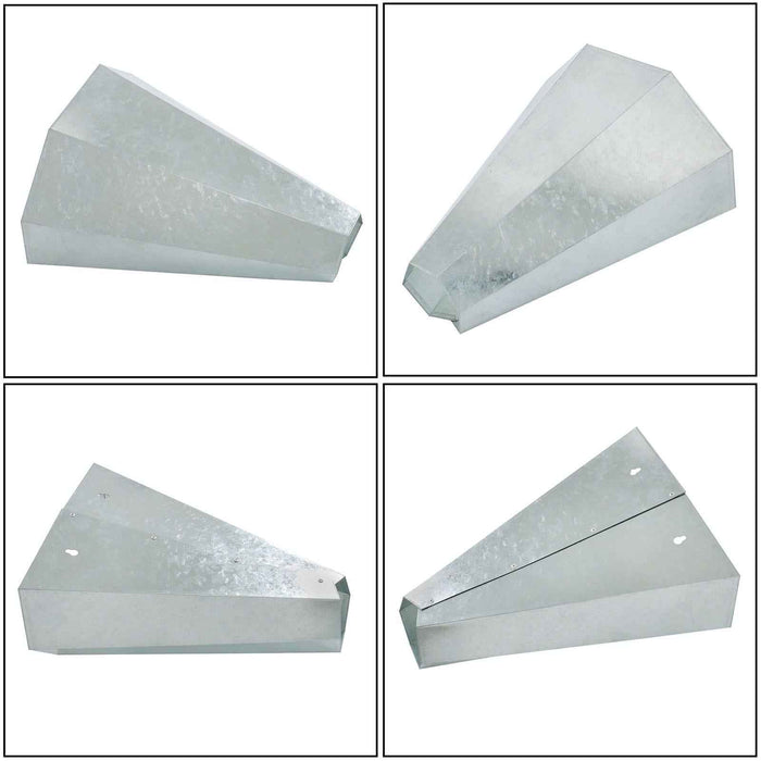 DURAFORCE 2 Pack 8 lbs Medium Size Chicken Cone Galvanized Steel Poultry Restraining Cone