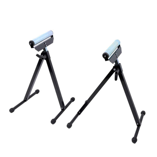 DURAFORCE 2 Pack Folding Height Adjustable 132 lbs Roller Stand 26-3/4" to 42-1/5"