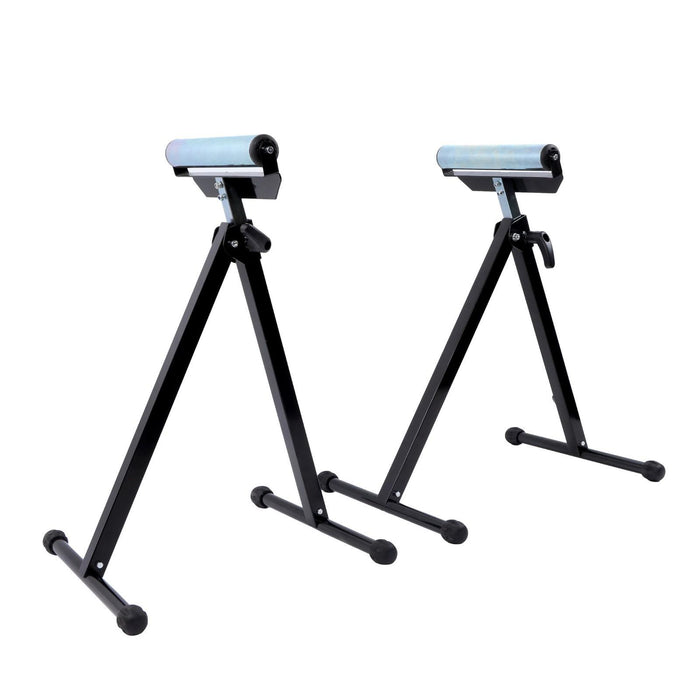 DURAFORCE 2 Pack Folding Height Adjustable 132 lbs Roller Stand 26-3/4" to 42-1/5"