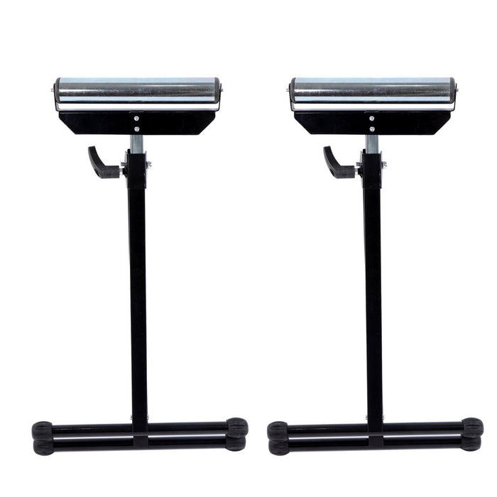 DURAFORCE 2 Pack Folding Height Adjustable 132 lbs Roller Stand 26-3/4" to 42-1/5"