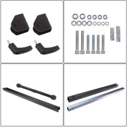 DURAFORCE 2 Pack Folding Height Adjustable 132 lbs Roller Stand 26-3/4" to 42-1/5"