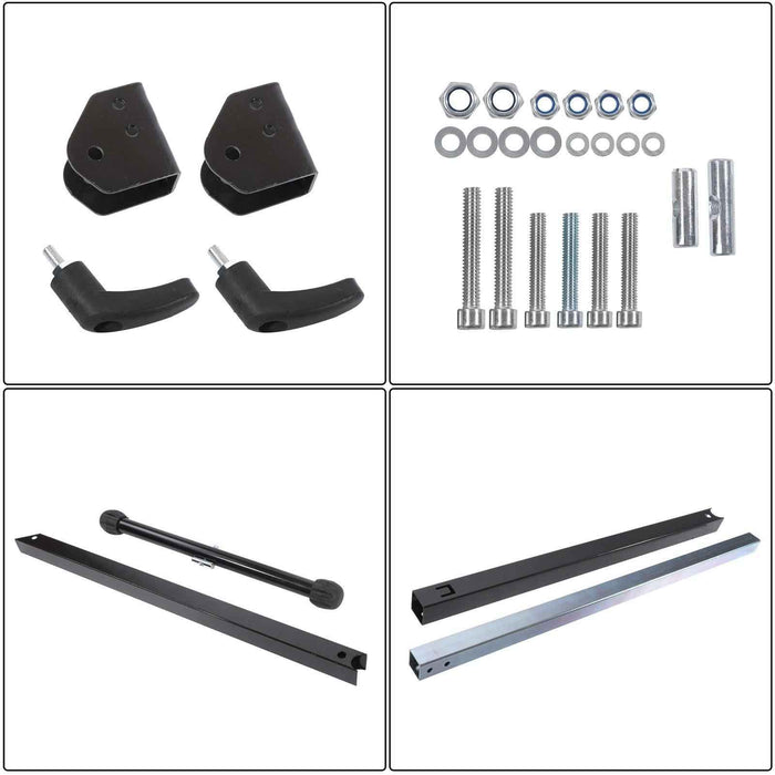 DURAFORCE 2 Pack Folding Height Adjustable 132 lbs Roller Stand 26-3/4" to 42-1/5"