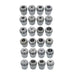 DURAFORCE 24Pack High Precision ER40 Collet Set Metric Size Spring Clamping Collets US