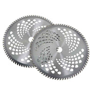 DURAFORCE 2 Pcs 10" x 80T Carbide Tip Brush Blades for Cutter, Trimmer, Weed Eater