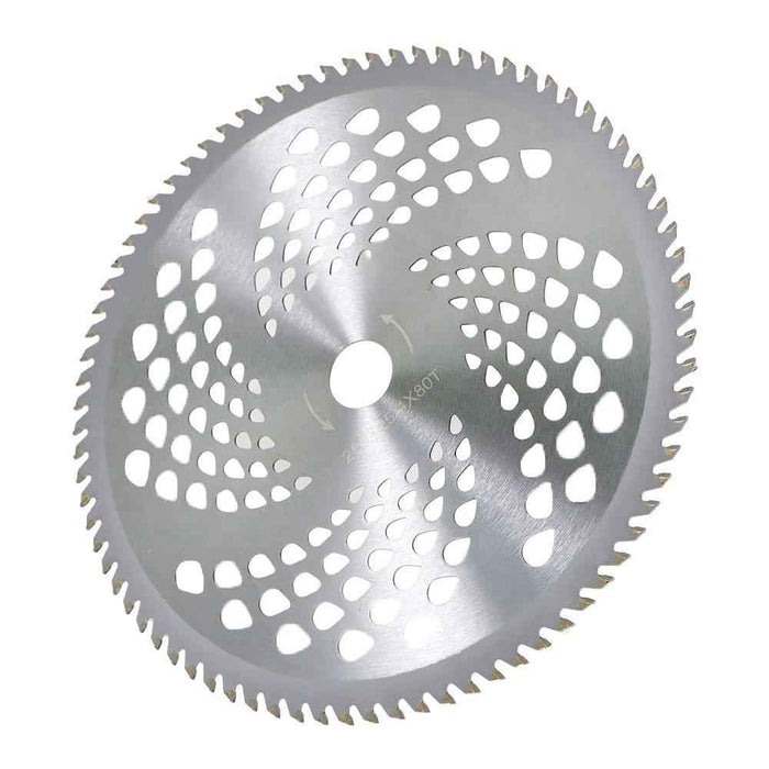 DURAFORCE 2 Pcs 10" x 80T Carbide Tip Brush Blades for Cutter, Trimmer, Weed Eater