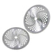 DURAFORCE 2 Pcs 10" x 80T Carbide Tip Brush Blades for Cutter, Trimmer, Weed Eater