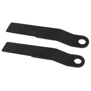 DURAFORCE 2 Pcs Steel Ar400 Mower Heavy Duty For King Skidsteer Brush Hog Cutter Blades