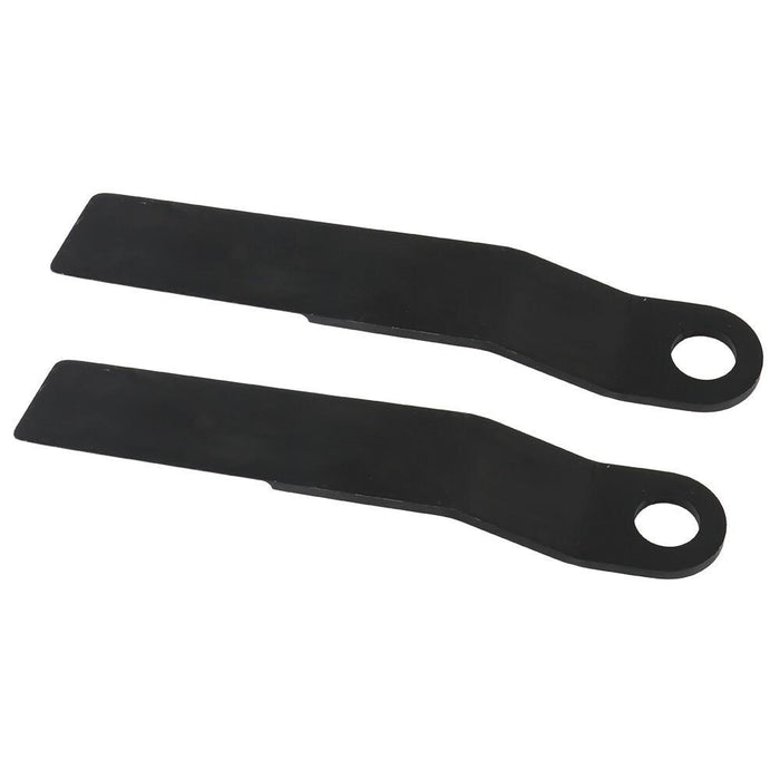 DURAFORCE 2 Pcs Steel Ar400 Mower Heavy Duty For King Skidsteer Brush Hog Cutter Blades