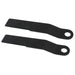 DURAFORCE 2 Pcs Steel Ar400 Mower Heavy Duty For King Skidsteer Brush Hog Cutter Blades