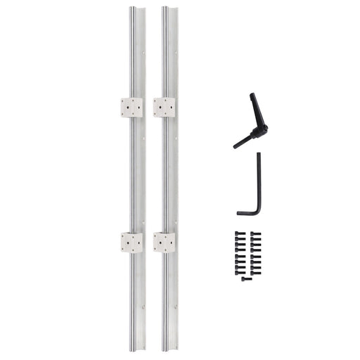 DURAFORCE 2Pack SBR16-800mm Linear Bearings & 4 PCS SBR16UU Carriage Bearing Blocks