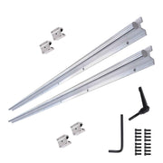 DURAFORCE New 2Pcs SBR16-1500mm Linear Guide Rails W/ 4Pcs SBR16UU Bearing Blocks