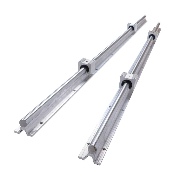 DURAFORCE New 2Pcs SBR16-1500mm Linear Guide Rails W/ 4Pcs SBR16UU Bearing Blocks
