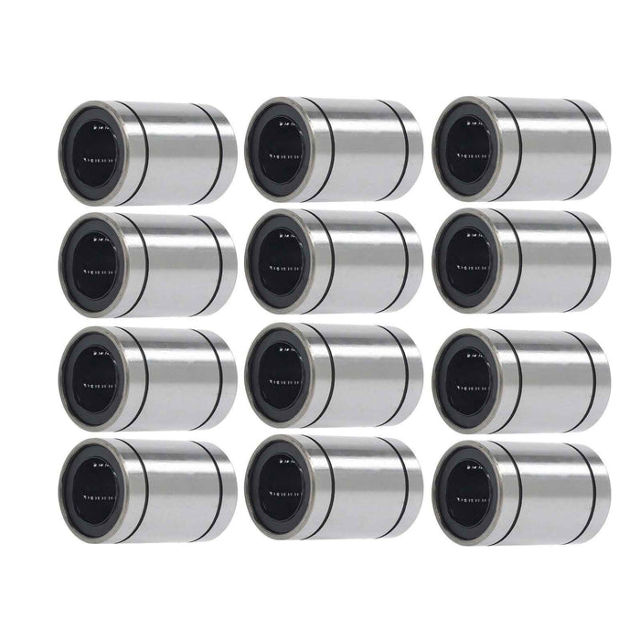 DURAFORCE LM25UU Linear Ball Bearings 12PCS 40mm OD 25mm Bore 59mm Long Linear Bearing