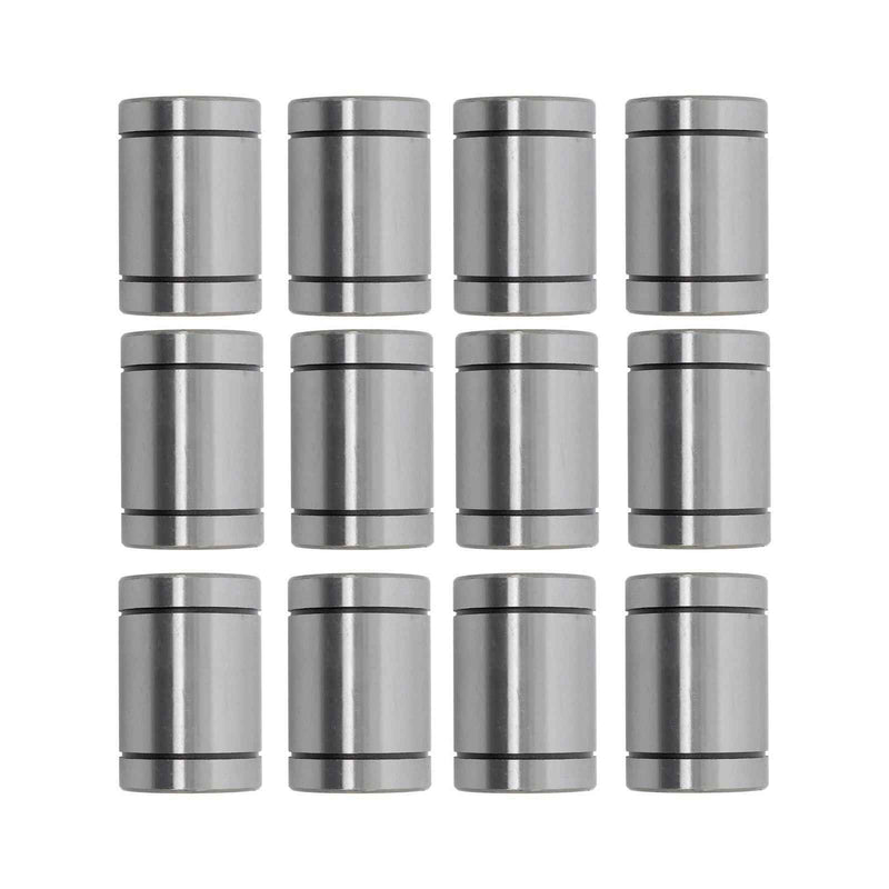 DURAFORCE LM25UU Linear Ball Bearings 12PCS 40mm OD 25mm Bore 59mm Long Linear Bearing