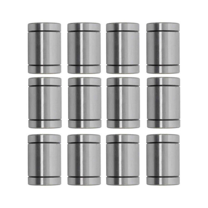 DURAFORCE LM25UU Linear Ball Bearings 12PCS 40mm OD 25mm Bore 59mm Long Linear Bearing