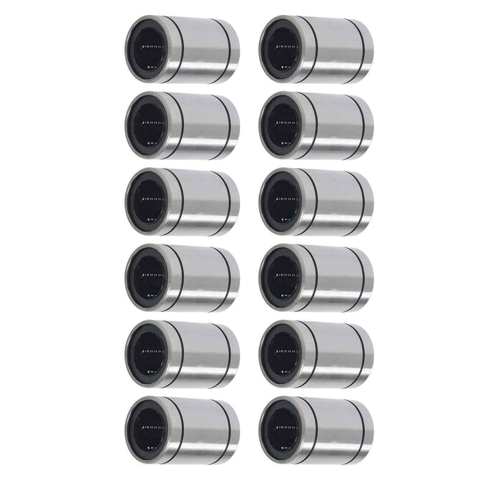 DURAFORCE LM25UU Linear Ball Bearings 12PCS 40mm OD 25mm Bore 59mm Long Linear Bearing