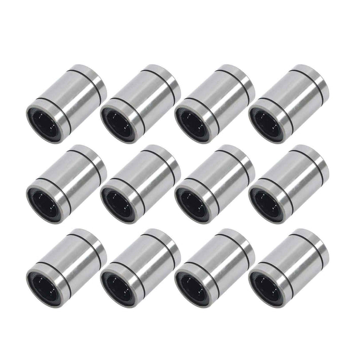 DURAFORCE LM25UU Linear Ball Bearings 12PCS 40mm OD 25mm Bore 59mm Long Linear Bearing