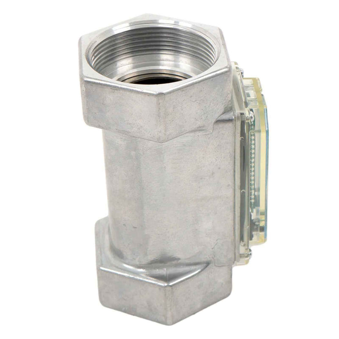 DURAFORCE Flow Rate of 15-132GPM, 2" Digital Turbine Flow Meter, LCD Digital Display