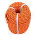 DURAFORCE 6500Lbs 1/2 In × 200 FT 48 Strand Polyester Braided Camping Rope Orange & Black