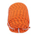 DURAFORCE 6500Lbs 1/2 In × 200 FT 48 Strand Polyester Braided Camping Rope Orange & Black