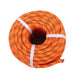 DURAFORCE 6500Lbs 1/2 In × 200 FT 48 Strand Polyester Braided Camping Rope Orange & Black