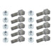 DURAFORCE 10pcs Stump Grinder Teeth Fit for Shaver SC50 SC50-H SC25 SC25-H, Size 2-1/2"