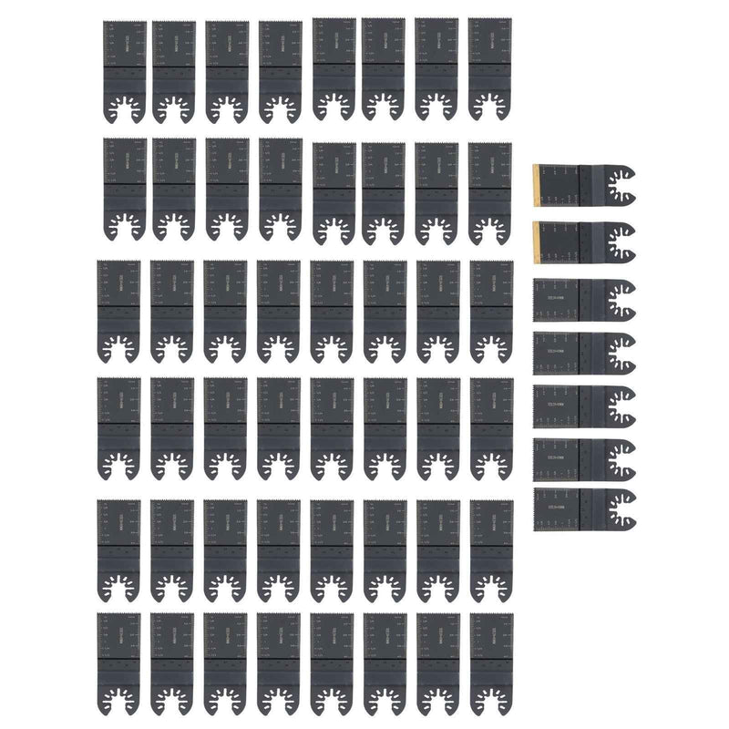DURAFORCE 1-3/8" 55 Pack Universal Oscillating Tool Blade Wood and Plastic Saw Blades