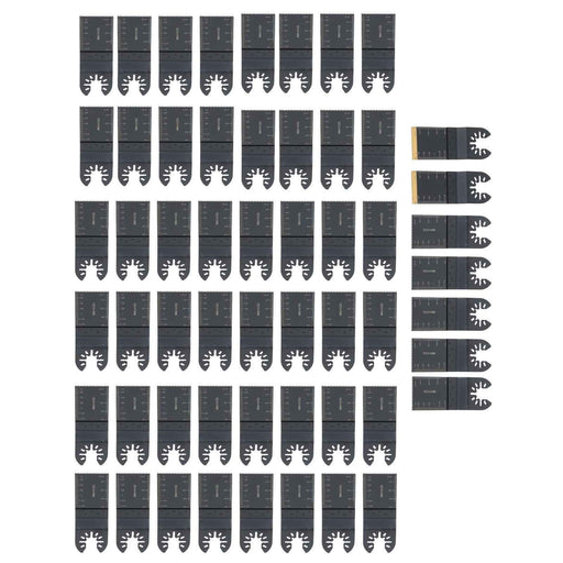DURAFORCE 1-3/8" 55 Pack Universal Oscillating Tool Blade Wood and Plastic Saw Blades