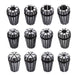 DURAFORCE ER16 Spring Collet Set For CNC Milling Lathe Tool Engraving 1/32"-3/8" 12PCS