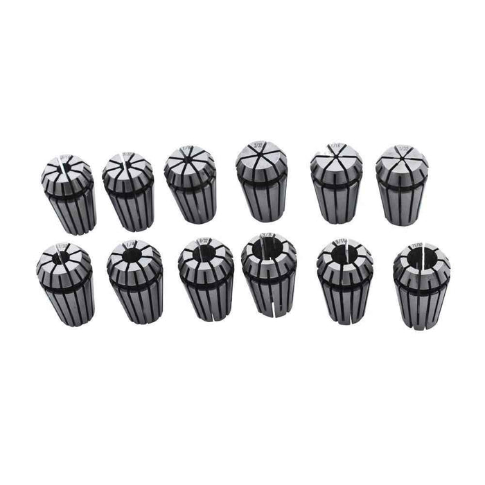 DURAFORCE ER16 Spring Collet Set For CNC Milling Lathe Tool Engraving 1/32"-3/8" 12PCS
