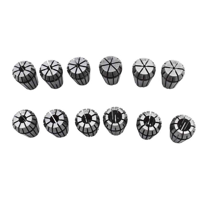 DURAFORCE ER16 Spring Collet Set For CNC Milling Lathe Tool Engraving 1/32"-3/8" 12PCS