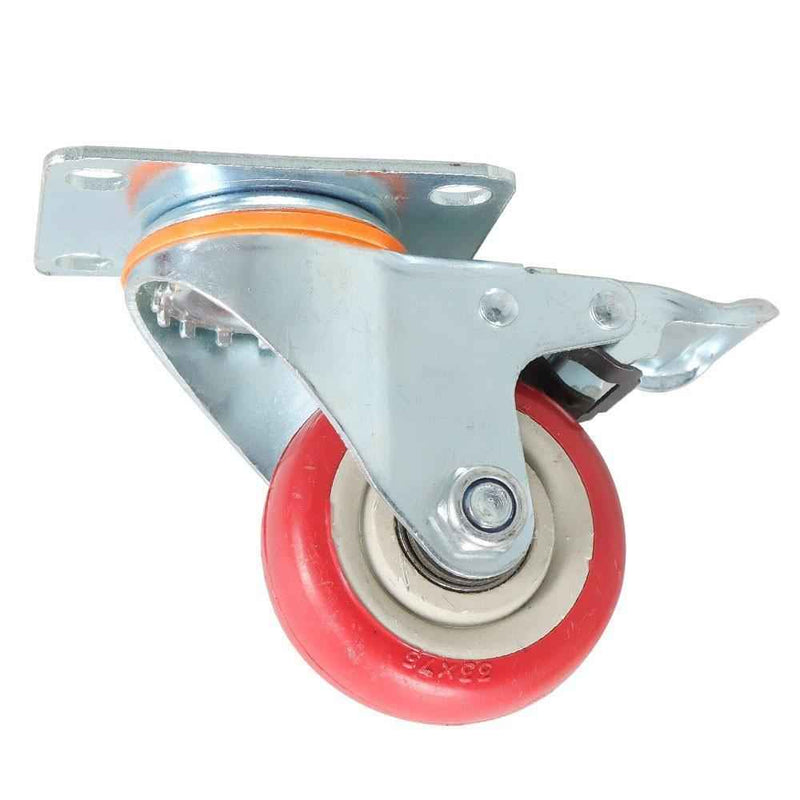DURAFORCE 4 pcs 3" Heavy Duty Castor Wheels,100kg Loading Rate Trolley Bench