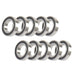 DURAFORCE Double Rubber Seal Bearings 10Pcs R24-2RS 1-1/2" × 2-5/8" × 9/16" Bore Sealed
