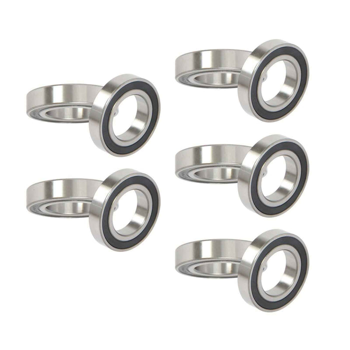 DURAFORCE Double Rubber Seal Bearings 10Pcs R24-2RS 1-1/2" × 2-5/8" × 9/16" Bore Sealed