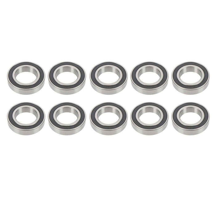 DURAFORCE Double Rubber Seal Bearings 10Pcs R24-2RS 1-1/2" × 2-5/8" × 9/16" Bore Sealed